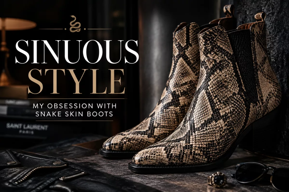 Sinuous Style: My Obsession with Snake Skin Boots